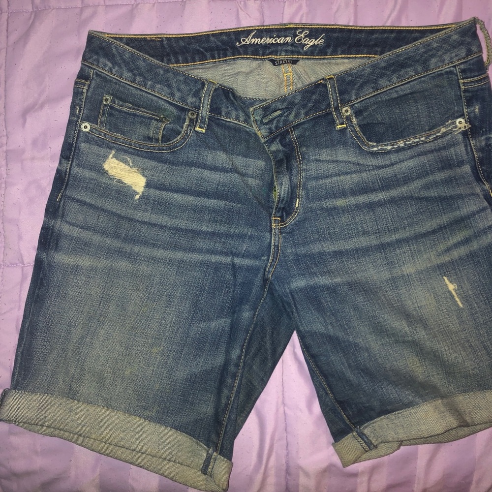 American Eagle Bermuda Jean Shorts Size 12